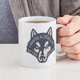 thumbnail image 4 of CafePress - Anti Social Wolf Mug - 11 oz Ceramic Mug - Novelty Coffee Tea Cup, 4 of 4