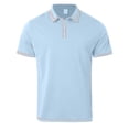 thumbnail image 4 of Mens Polo Shirt Slim Fit Solid Color Button Collared Short Sleeve Top Comfortable Breathable Casual Dress Shirts for Men, 4 of 4