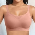 thumbnail image 4 of Everyday Bras for Women Womens Bras Push up Front Closure Sports Bra Small Woman Bras 2 Cup Push up Bra Brazier for Women Womens Comfort Bras Women Bras plus Size Sports Womens Sports Bras Orange M, 4 of 5