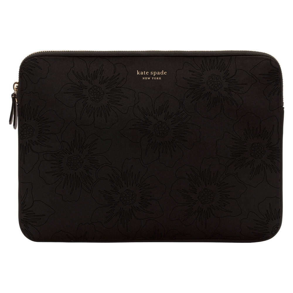 Kate Spade Slim Sleeve Black Matte/Shiny Hollyhock for MacBook 13 inch