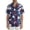 Dark Blue, variant on Men 4th of July Patriotic Hawaiian Shirt Short Sleeve Button Down American Flag Print Tropical Beach Shirt Royal Blue L