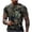 Dark Green, variant on Men's Crew Neck Shirt Big & Tall Muscle Camouflage Camo Short Sleeve Gym Tees Classic Summer Lightweight Camouflage Pullover Top Green 6XL