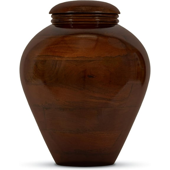 Wooden Urn for Ashes Adult Male/Female - Cremation Urns for Human Ashes Adult Man/Woman - Urn for Ashes for Women/Men - Burial Urns for Adult Human Ashes - Large Funeral Urns for Adults up to 240 lbs