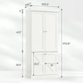thumbnail image 7 of Memoryfoamlux Kitchen Pantry Storage Cabinet,71"Pantry With Adjustable Shelves, Fully Enclosed with 6 shelves for Kitchen, Dining Room, 7 of 7