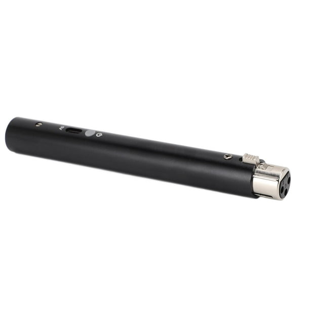 Preamplificador De Micrófono Dinámico, Preamplificador De Micrófono De Aleación De Aluminio Conector XLR Macho Hembra De 3 Pines Delgado Con Ganancia De 28dB Para Escenario