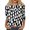 Black, variant on Halloween Tops for Women Castle Skeleton Crew Neck Spooky T Shirts Spider Ghost 3/4 Sleeve Horror Shirts, S