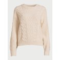 thumbnail image 5 of Time and Tru Women's Bobble Stitch Pullover Sweater, Midweight, Sizes XS-XXXL, 5 of 5