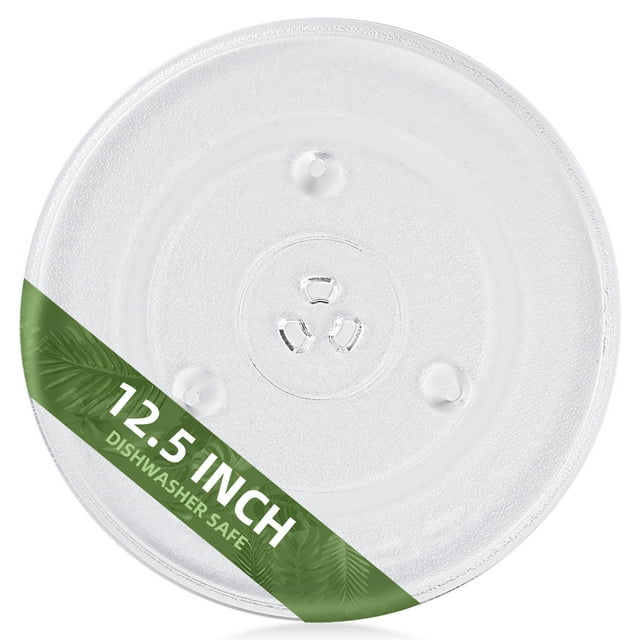Gemroom 12.5" Microwave Glass Turntable Plate Replacement for GE
