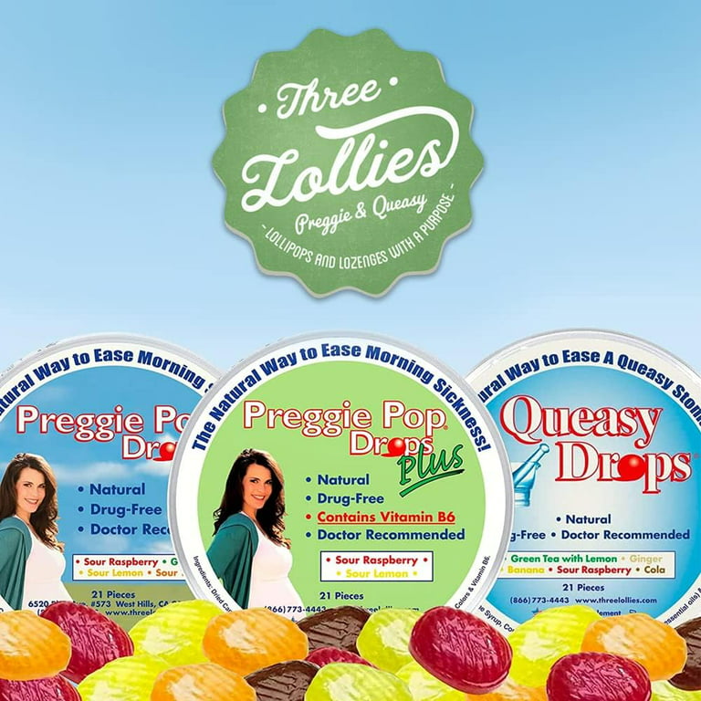 Leuk vinden ontwerper actrice Three Lollies Preggie Pop Drops Dietary Supplements, 21 Count -  Over-the-Counter Morning Sickness Relief during Pregnancy - Safe for  Pregnant Mom and Baby - Walmart.com