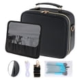 thumbnail image 1 of Bolsa de maquillaje de viaje, bolsa de cosméticos de viaje, bolsa de maquillaje plegable con cierre de cremallera, impermeable para viajes de, 1 of 9