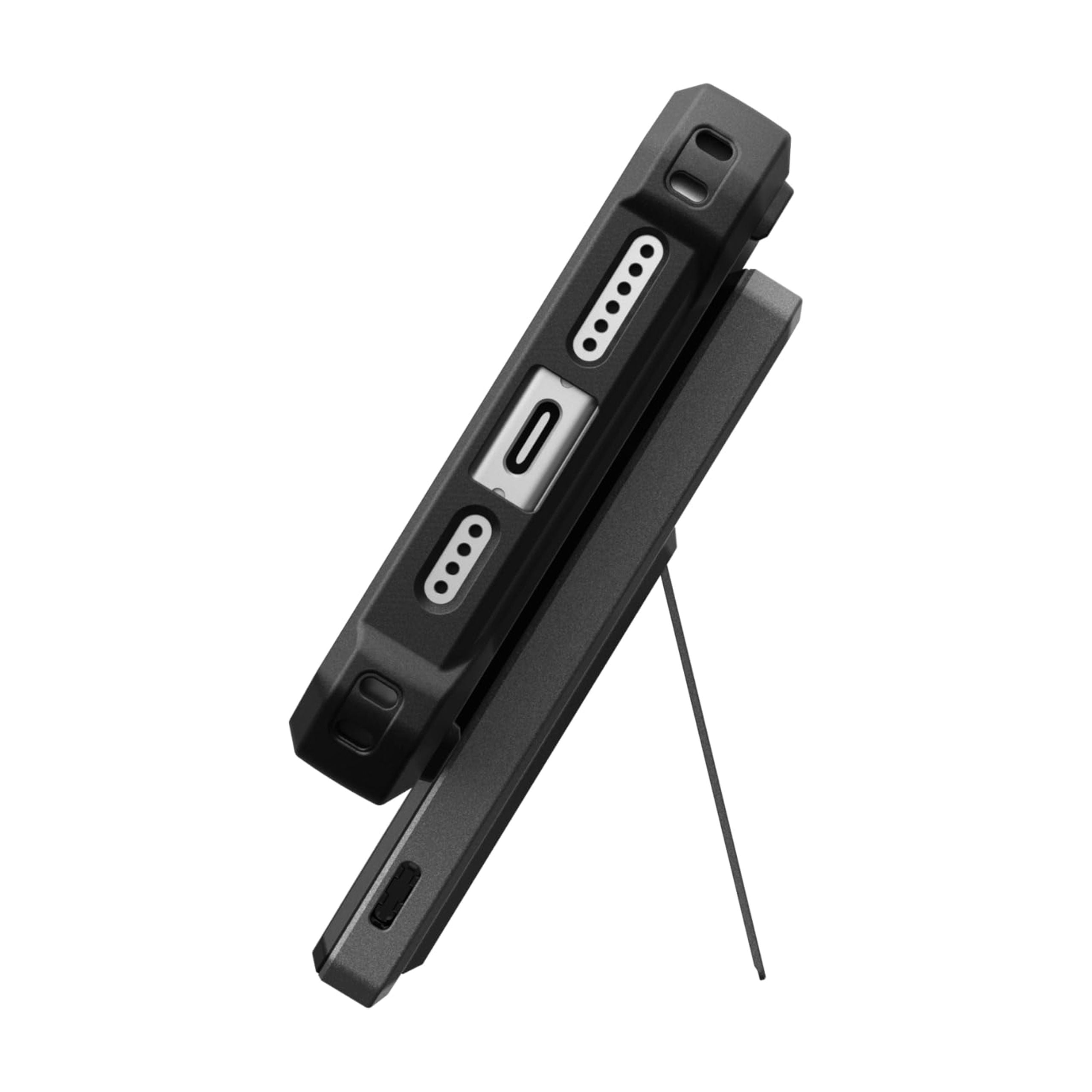 UAG 5000mAh Power Bank SRGE 20W USB-C Slim Magnetic Wireless Portable Charger Fast Charging Battery Pack w/Kickstand Compatible with iPhone 17, Samsung Galaxy S25, Black/Grey