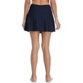 thumbnail image 6 of Women's Solid Swim Skirt Build-in Brief Tummy Control Tankini Bottoms, 6 of 6