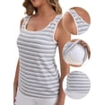 thumbnail image 3 of DARING DIVA Women's Breastfeeding Maternity Tank Top Padded Undershirt XL Gray, 3 of 6