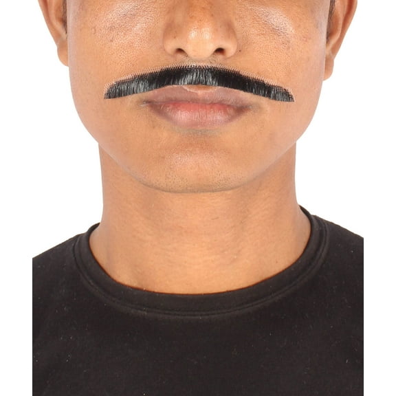 HPO Adult Men's Fake Synthetic Hair Mustache | Multicolor Color Options Synthetic Fibers