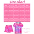 thumbnail image 6 of Girls Pajamas Sets Short Sleeve Summer Pjs for Girls Bow Sleepwear Clothes Sets Size 3-16, 6 of 8