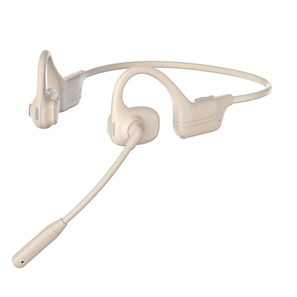 Auriculares de oído abierto Carga de auriculares Llamadas Cancelación de ruido Auriculares inalámbricos Blanco