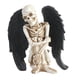 thumbnail image 2 of Figuras de resina Escultura Gótica Esqueleto Cuerpo Resina Ala Cráneo Estatuas Halloween Los 9.55x14x15cm, 2 of 5