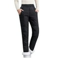 thumbnail image 2 of Ofreoo Women's Skinny Ponte Knit Pants Casual Fashion Solid Color High Waist Add Fleece ToSkinny Leggings Pants, 2 of 9