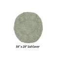 thumbnail image 4 of Better Trends 18"x20" Premium Toilet Lid Cover 100% Cotton Tufted Bathroom Rug Water Absorbent Reversible Machine Washable Dark Sage - Edge Collection, 4 of 6