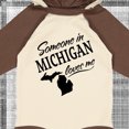 thumbnail image 4 of Inktastic Someone in Michigan Loves Me Boys or Girls Long Sleeve Baby Bodysuit, 4 of 5