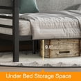 thumbnail image 5 of CAPCAEK Full over Full Metal Bunk Bed with Storage and Guardrail, Noise-Free for Teens and Adults, 5 of 11