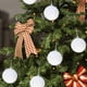 thumbnail image 4 of 6PC White Christmas Christmas Tree Decoration Plastic Christmas Decoration Ornaments Christmas Tree Decoration 3.15 Inch, 4 of 8