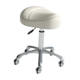thumbnail image 3 of Elodie Saddle Stool Adjustable Nail Beauty Pulley Work Chair for Lab Salon Manicure Beige, 3 of 8