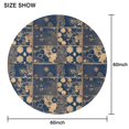 thumbnail image 6 of Design Pattern Round Tablecloth 60 Inch – Waterproof Polyester Table Cover with Full Print Design, Wrinkle Resistant & Washable for Kitchen Dining Party Decor, 6 of 6