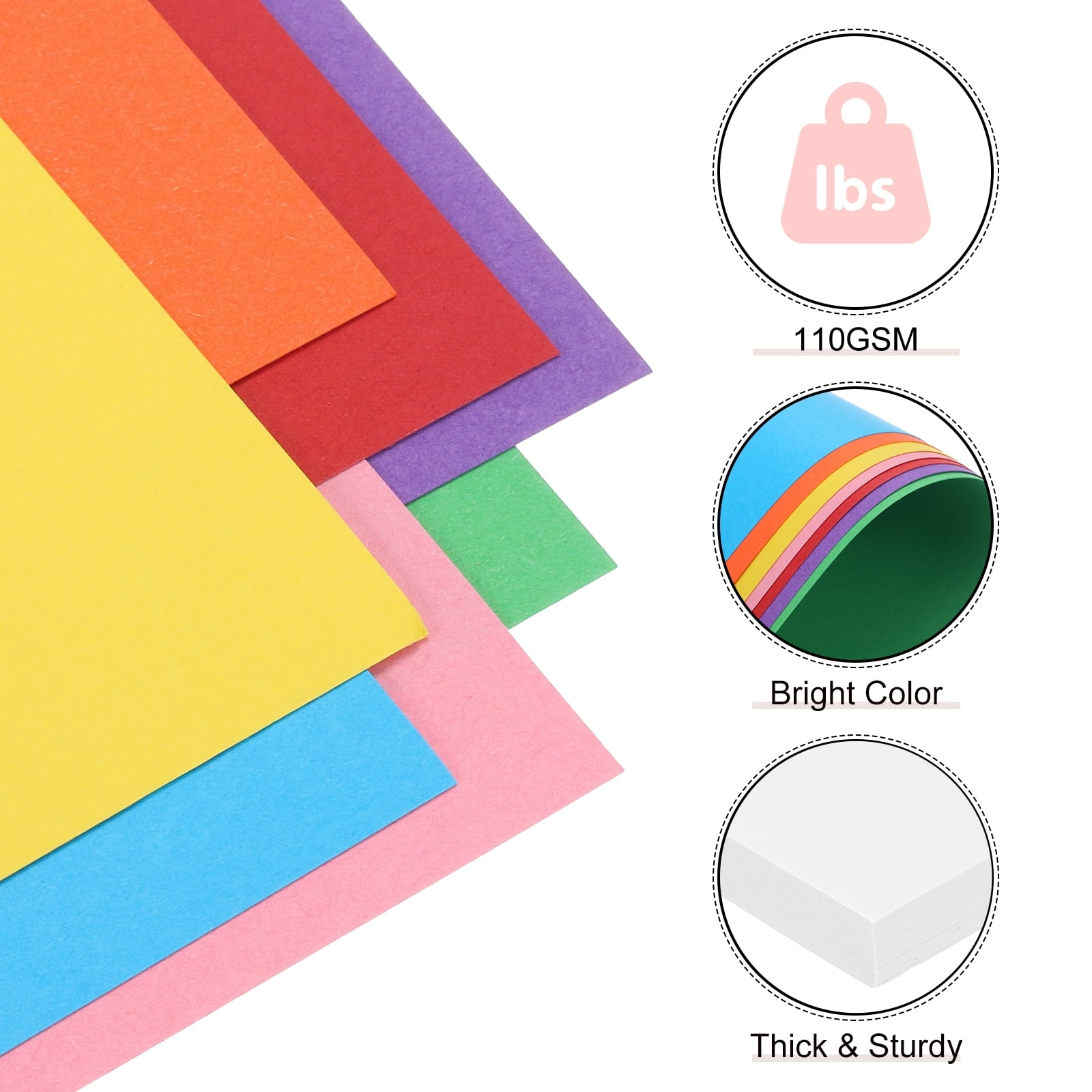 40 Sheets White Cardstock 9" x 11" Card Stock Printer Paper for DIY Arts