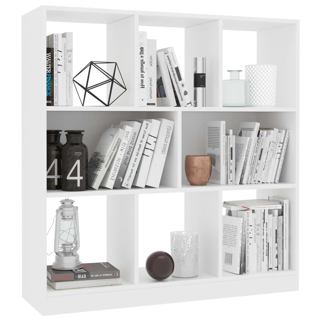 Kepooman 38" Modern Floor-Standing Irregular Grid Storage Bookshelf for Books Photos, White Kepooman 38" Modern Floor-Standing Irregular Grid Storage Bookshelf for Books Photos, White