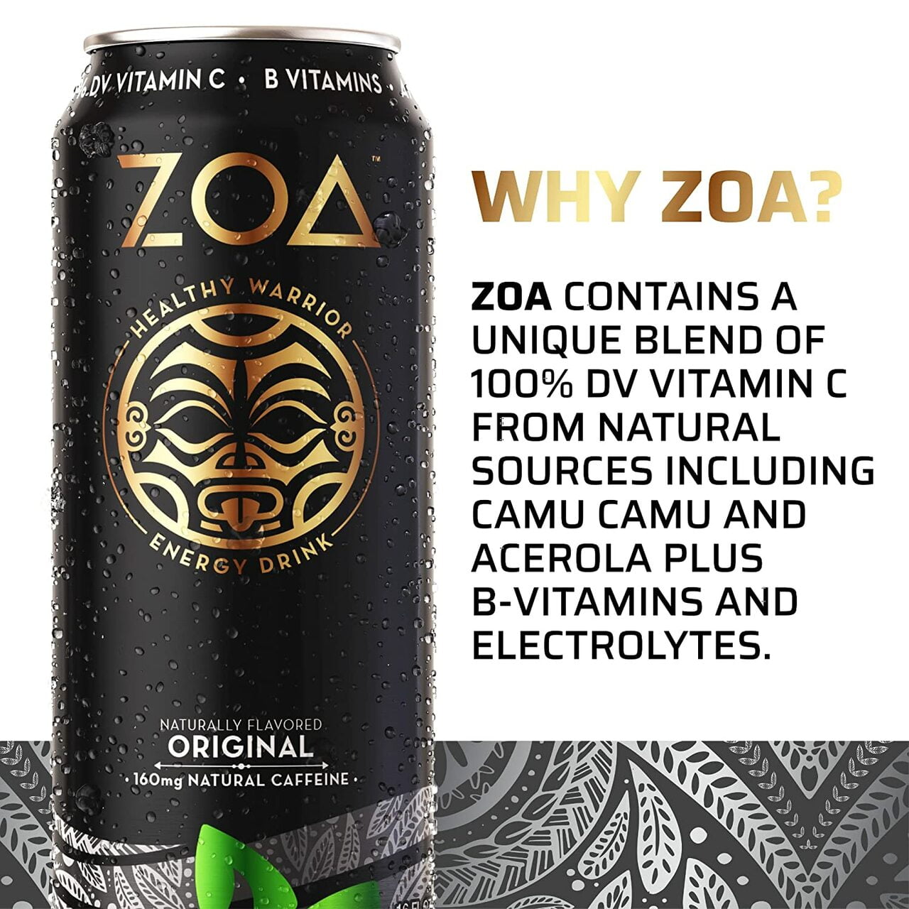 ZOA Zero Sugar Energy Drink Original- 473 ML - Walmart.ca