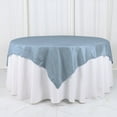 Efavormart 72"X72" Dusty Blue Accordion Crinkle Taffeta Table Overlay ...