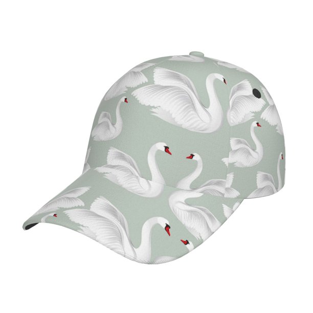 Fotbe White Birds Gorro Clásico de Béisbol, Gorra Ajustable con Broche Snapback, Gorro de Exterior de Algodón Suave