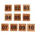 thumbnail image 1 of 10 marcadores acrílicos de números de mesa del 1 al 10, tarjetas de doble cara, números de carpa, letreros para marcadores de evidencia, suministros, 1 of 8