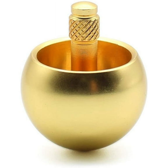 Tippe Top Metal Flip over Stainless Steel Amazing Toy Gift, Golden