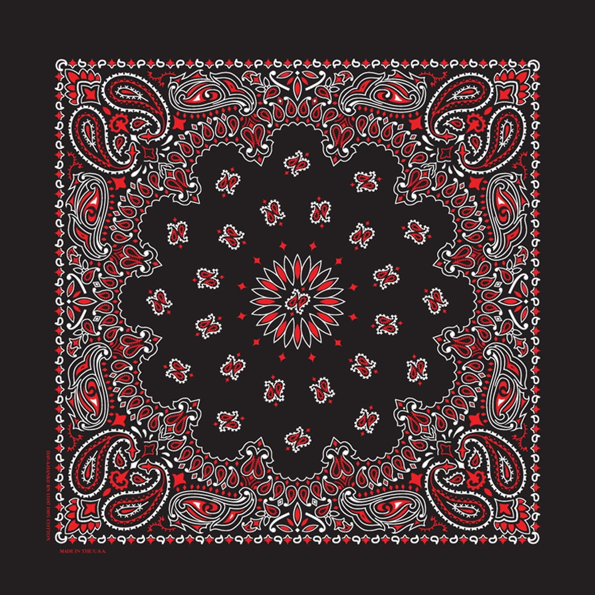 Carolina Have Hank Paisley Bandannas A Orange 22-Inch by 22-Inch