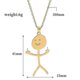 thumbnail image 3 of Handcrafted Stainless Steel Doodle Pendant Necklace for Women and Men Unique Artistic Jewelry Design, 3 of 5