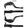 thumbnail image 2 of Black CNC Shorty Brake Clutch Hand Levers Set Kawasaki Ninja ZX 6R 6RR 2005 2006, 2 of 5