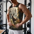 thumbnail image 5 of Salouo Enchanted Deer In Cave for Men's Tank Tops,Sleeveless Muscle Shirts for Men Quick Dry Workout Tank Top Gym Muscle Tee Fitness Bodybuilding Sleeveless T Shirt-XX-Large, 5 of 7