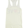 thumbnail image 2 of Scratch Womens Love Racerback Tank Top, Off-White, Medium, 2 of 2