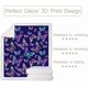 thumbnail image 4 of Butterfly Blankets and Throws Sherpa Throw Blanket Super Soft Reversible Ultra Luxurious Fleece Plush Blanket Purple Rainbow Butterflies Design Throw(, 4 of 4