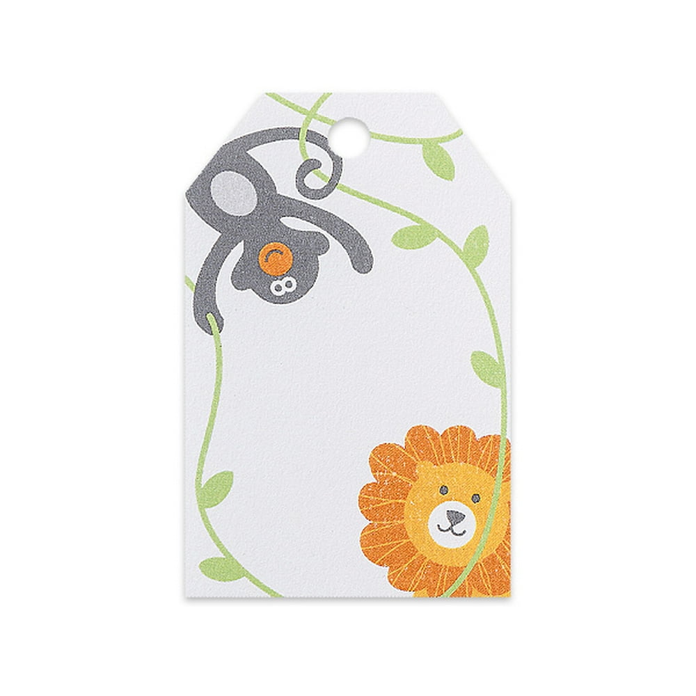 Zoo Animals Gift Wrap / Gift Bag Tags 25pack Walmart
