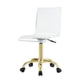 thumbnail image 2 of Ebbe Gold Office Chair - 5-Star Stainless Steel Base, Wheel Castors, Armless, 2 of 9