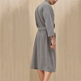 thumbnail image 6 of AnuYalue Men鈥檚 Robe Terry Cotton Bathrobe V Collar Soft Shower Bath Robes Kimono Style Cloth Bathrobe Classic Fashion Homewear Pajamas 2025, 6 of 6