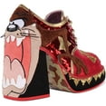 thumbnail image 3 of Irregular Choice Tazmanian Women's Lace Up Block Heel Sequin Shoes In Red Size 11, 3 of 6