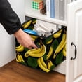 thumbnail image 5 of FeBohao Storage Boxes Bins Oxford with Cardboard Medium Foldable Towel Shelf Utility Easy Pocketbook Cubby Toddler Pantry Designs Necessities Personalized Organizer Basket Bananas, 5 of 6