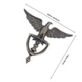 thumbnail image 2 of UPOUART 1ensemble Cogne-Porte en Alliage de Zinc Doré pour Porte d'Entrée avec Judas, 2 of 7
