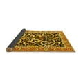 thumbnail image 2 of Ahgly Company Indoor Square Animal Yellow Traditional Area Rugs, 6' Square, 2 of 4
