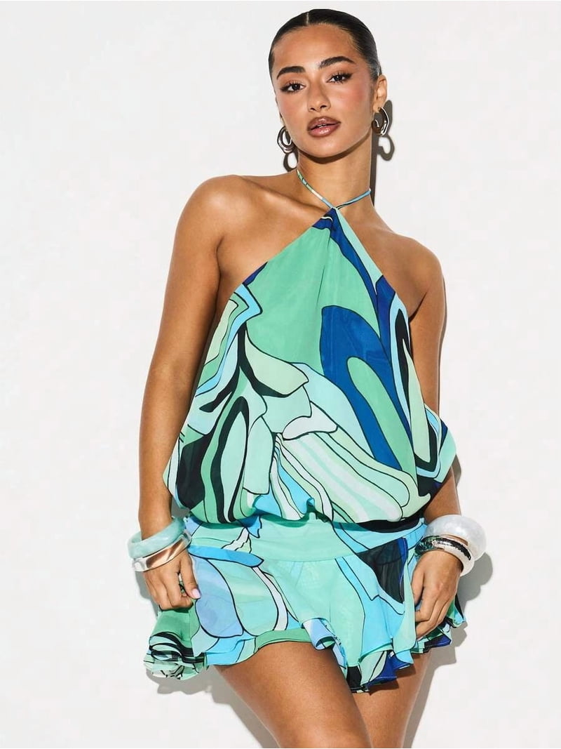 swirl halter dress Giro Halter Dress