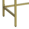 thumbnail image 4 of Kin 39 Inch Sofa Table, Metal Console, Tempered Glass Shelf, Gold, Clear- Saltoro Sherpi, 4 of 5